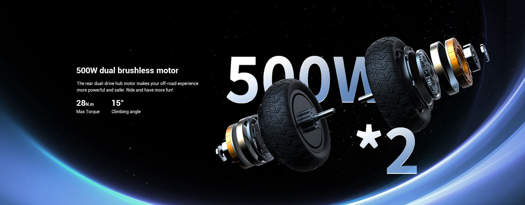 PXID-500W dual brushless motor