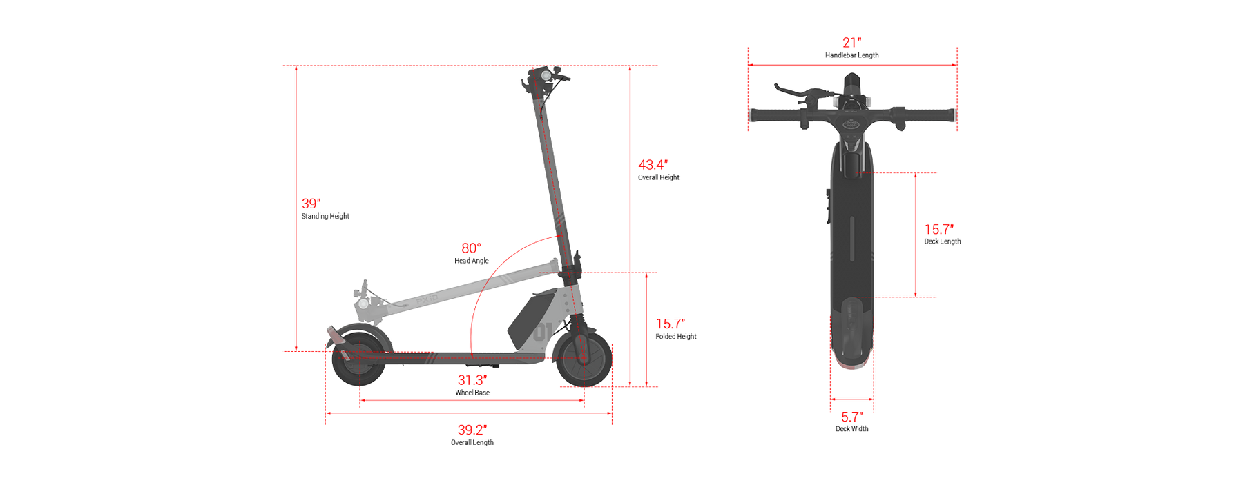 marsants'x-Size of P1 electric scooter